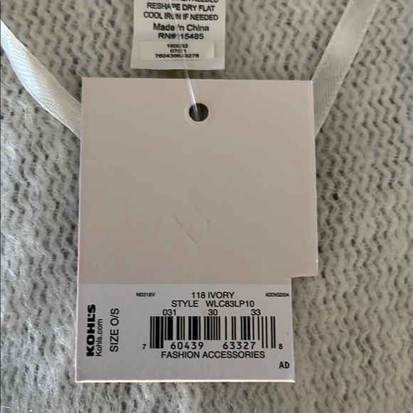 LC Lauren Conrad Cream Cape with Fringe NWT - Picture 5 of 5